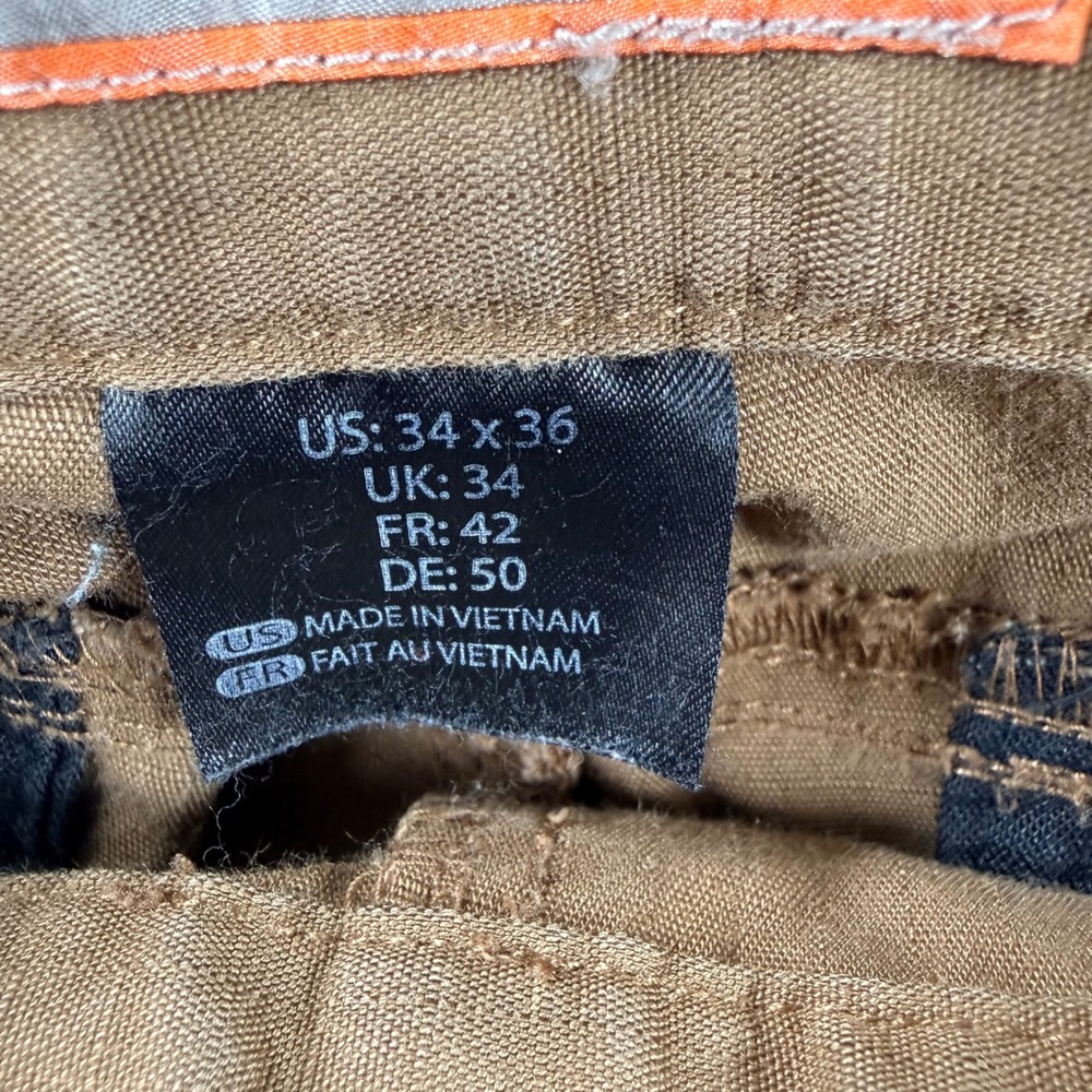 5.11 Tactical Stryke Pants Men 34x36 (34x35) Coyote Brown Cargo Ripstop Military - Picture 7 of 8